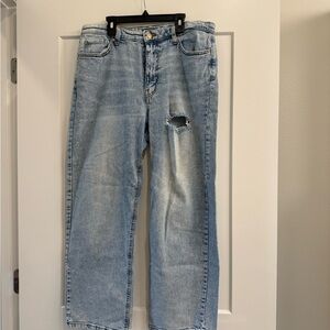 Target Light Blue Straight Women’s Jeans with Knee Distress